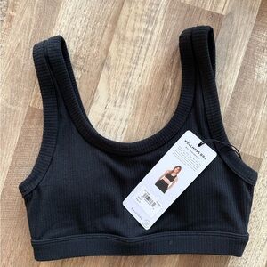 NWT Alo Wellness Bra (small, black)
